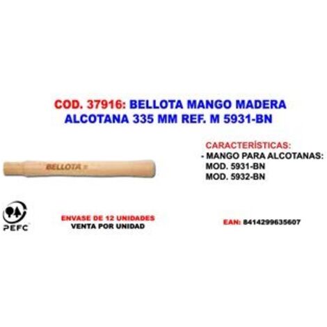 Maniglia Alcotana Bellota M 5931-BN 335 mm Legno