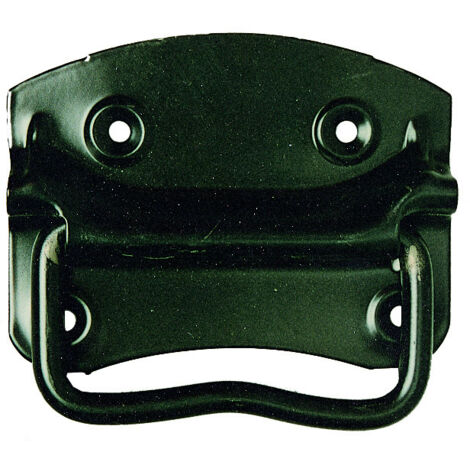 MANIGLIA AMERICANA BAULI 110X85 MM FERRO NERO- 12,0 pz
