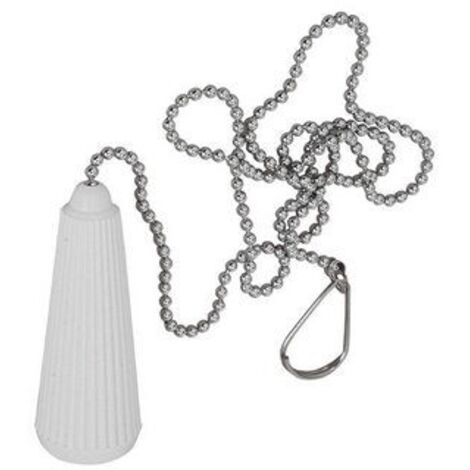 MANIGLIA BIANCA CON CATENELLA 70 CM -