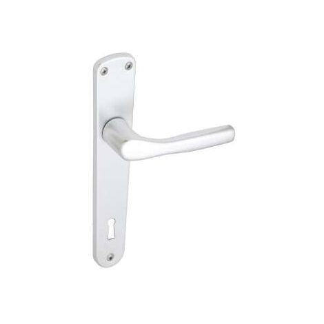 Maniglia Bica Argento Con Placca Patent