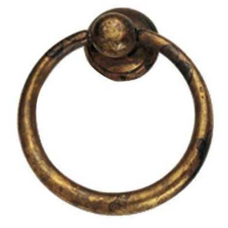 Maniglia Ciondolo Ottone Antico 33X39      2626 Ms
