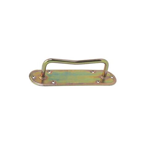 MANIGLIA CON PIASTRA ART.950- - mm.80x50x20 - filo ø mm.9 - spessore mm.2,2 - 2 pezzi ALDEGHI
