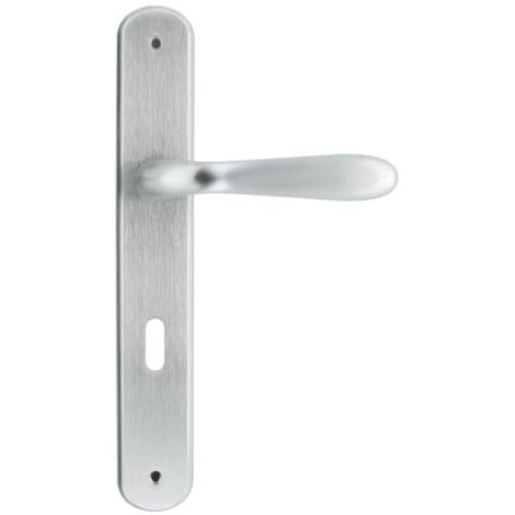 Maniglia con placca ottone serie chiara fb - Salone