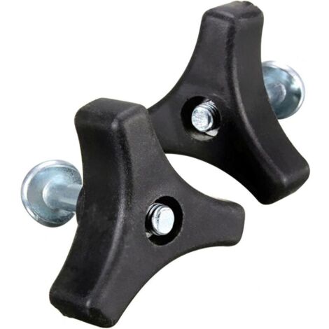 Maniglia con pomello triangolare, maniglia universale per tosaerba, dado e bullone ad alette, parte di apparecchiatura elettrica, attrezzi da giardino per tosaerba (2 set)