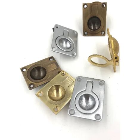 MANIGLIA COTTALI AD INCASSO OLV/OGR/OCS CT3298 MM.50X40 OTTONE BRONZATO