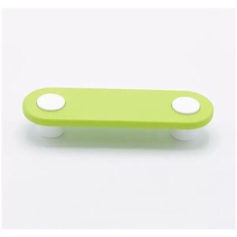 Maniglia dalla forma arrotondata e lunga di colore verde in goffrato fine 135x40x25 - 390 Eyes