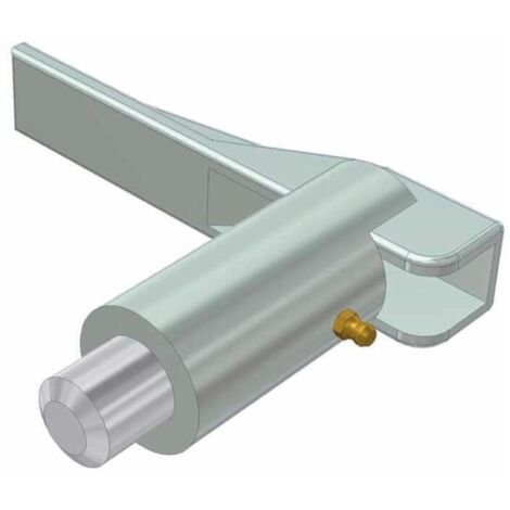 Maniglia di fissaggio zincata per rimorchi lunga 163mm Ø perno 18mm