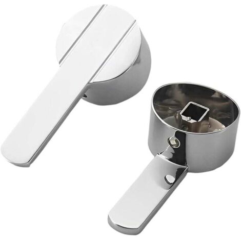 Maniglia di ricambio per rubinetto con maniglia singola con vite per rubinetto caldo/freddo per rubinetto da cucina e bagno/adatta per valvola da 35 mm, 9×9 mm.(1