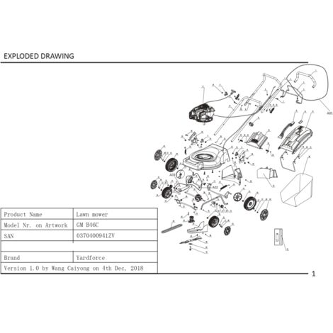 Maniglia di trasporto del sacco erba - 1051264004 per GM B46C, GM B46CK