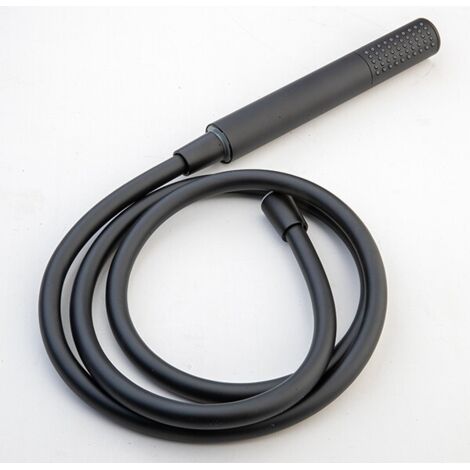 MANIGLIA DOCCIA TONDA NERA 1 POS