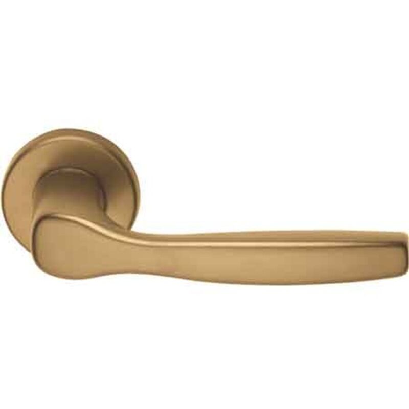 MANIGLIA 'GINEVRA' CON ROSETTA E BOCCHETTA Foro patent - Bronzo