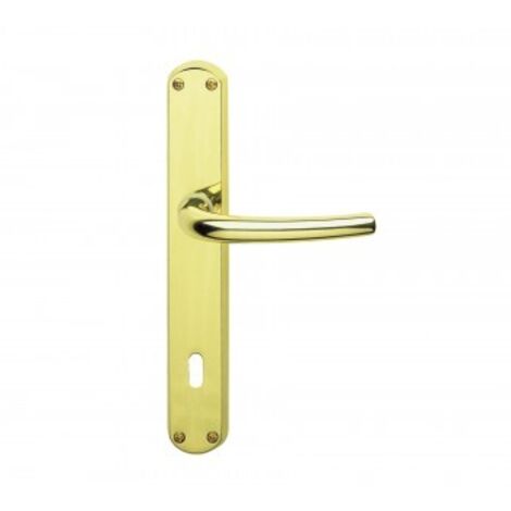 MANIGLIA GPB MILENA PLACCA 8X90 BRONZATO