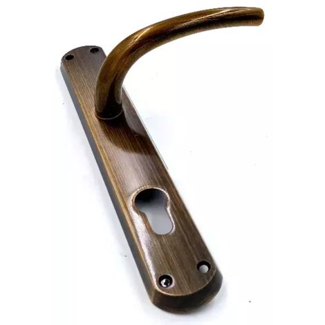 MANIGLIA GPB MILENA PLACCA YALE BRONZATO