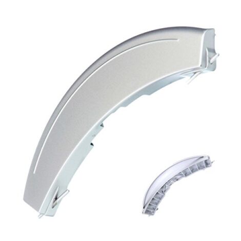 Maniglia grigia per porta in metallo con perni originale - Lavatrice - BOSCH - 2944806378063616174