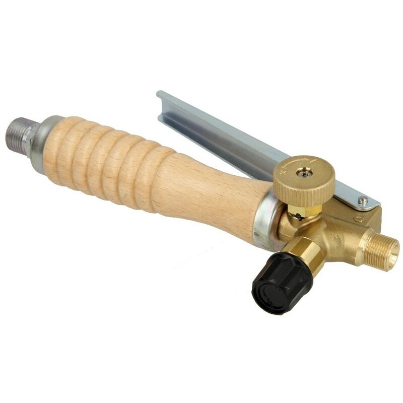 Maniglia in legno con leva lunga