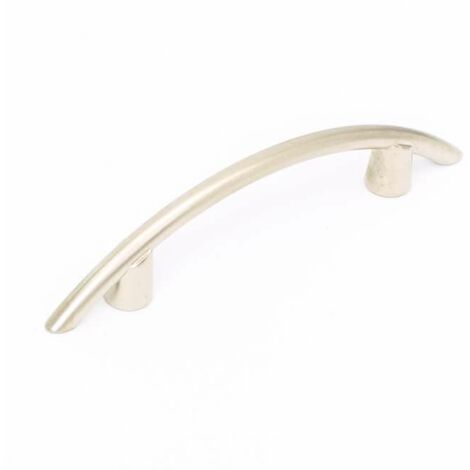 MANIGLIA IN METALLO MODERNA NICHEL 32MM TIPO D