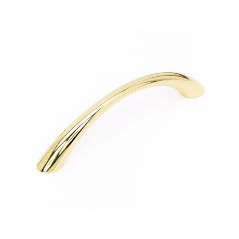 MANIGLIA IN METALLO MODERNA ORO LUCIDO 96MM TIPO E