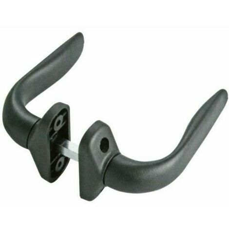 MANIGLIA IN NYLON PER CANCELLO PORTE NERO ANTE QUADRO 8 MM (35541)