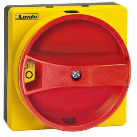 Maniglia Lucchettabile Bloccoporta , Rosso/Giallo, IP65, per GA