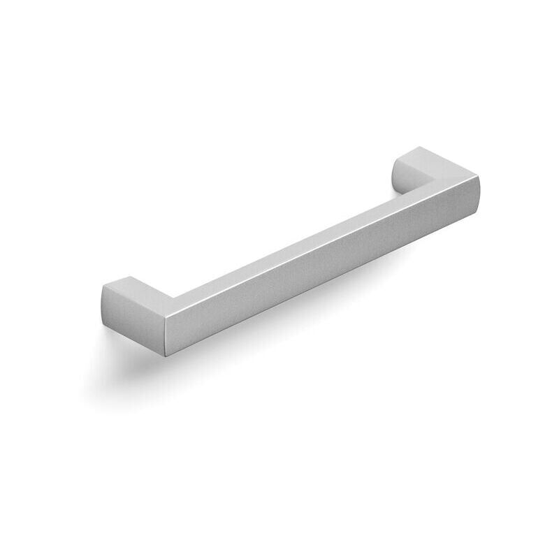 Maniglia lunga effetto alluminio 128x14x25mm - 044 Geometric