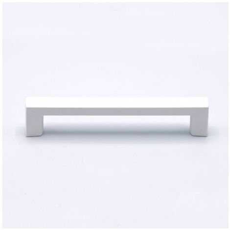 Maniglia lunga laccata bianca 128x14x25mm - 044 Geometric
