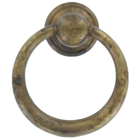 Maniglia Maniglietta A Pendolo Pendolino Mm 33x39 Anticato Arte Povera