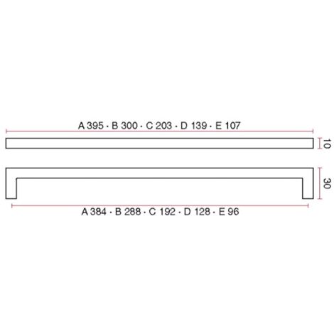 MANIGLIA MITAL 3130 CROMO OPACO  INTERASSE MM.128
