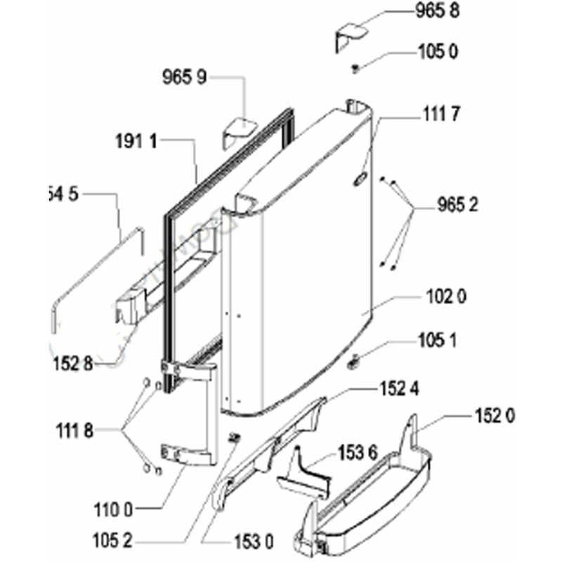 Maniglia (n. di rif. 110 0) originale