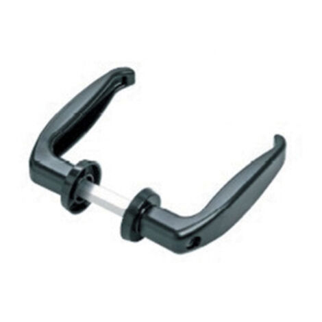 Maniglia nera c-vite per ante 3,5x4,5 cm