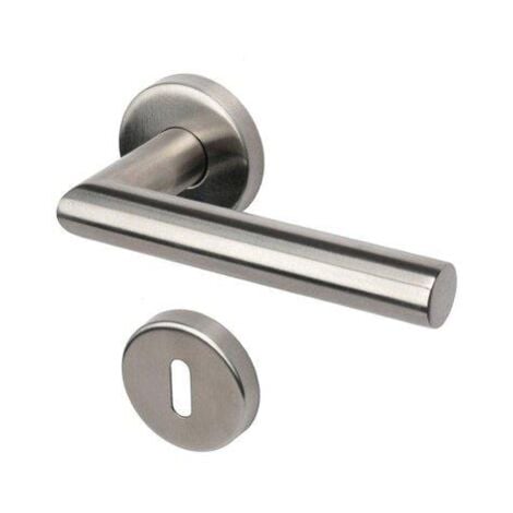 MANIGLIA NOVANTA ROSETTA FORO PATENT COTTALI ACCIAIO INOX SATINATO CF=PZ 2