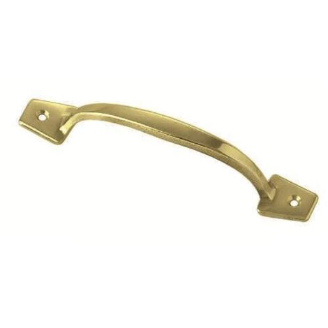 Maniglia Ottone Fissa Piccola 126 Mm Per Cassetti Casse Con Vite Superiore  Fron