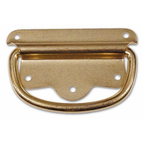 Maniglia per Bauli Sottolastra in Acciaio Brunito 110 mm Art 700 cf. 12 Pz