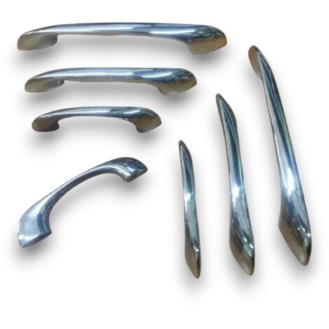 MANIGLIA PER CASSETTI ARMADI MOBILI 3000 mm 64 96 128 CROMO ACCIAIO LUCIDO - Taglia: 64mm