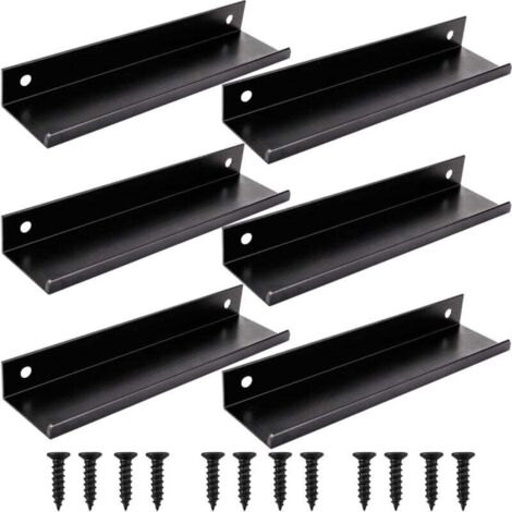 Maniglia per cassetto da cucina nera, 6 pezzi (150 mm, nera)