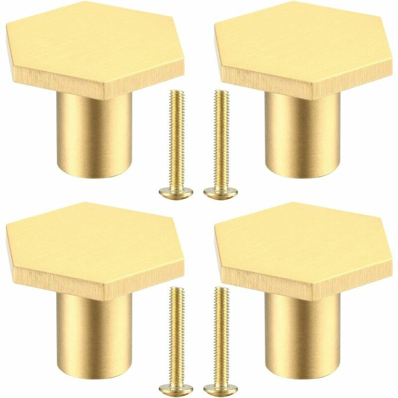 Ayyqh - Maniglia per cassetto in ottone 4PCS