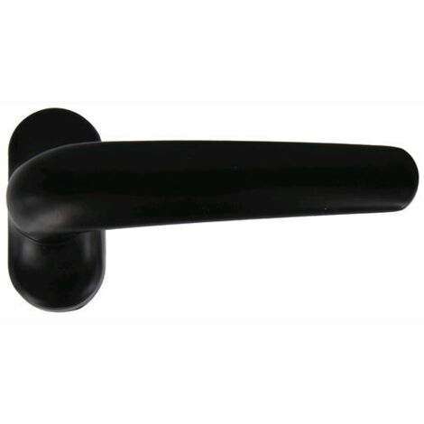 Maniglia per infissi in alluminio - nero - Quadro 8 mm - RAL1013