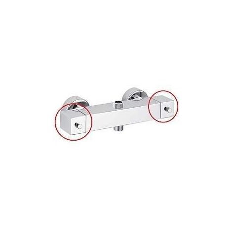 Maniglia per miscelatori colore acciaio spazzolato Paffoni ZMAN121ST  Steel Looking