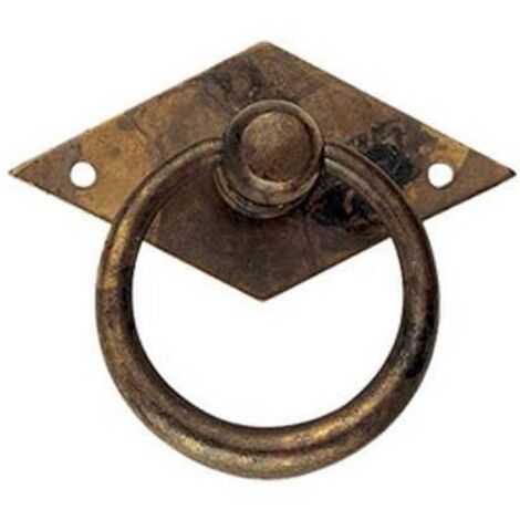 Maniglia per mobili 12230 50x44 mm - ottone antico