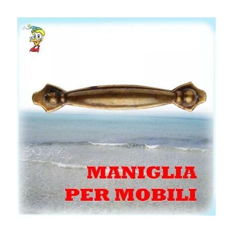 KNOBSWORLD - Set di 10 pomelli in ottone, per mobili da cucina