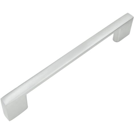 Maniglia per mobili in argento 128 mm in metallo