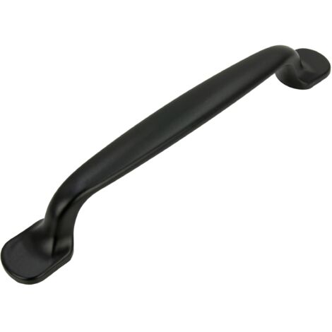Maniglia per mobili in metallo nero 128 mm
