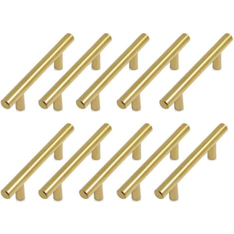 Maniglia per mobili in oro da 10 pezzi Maniglia per armadio da cucina Maniglia in ottone da 128 mm maniglia per porta da cucina in ottone maniglie per cassetti