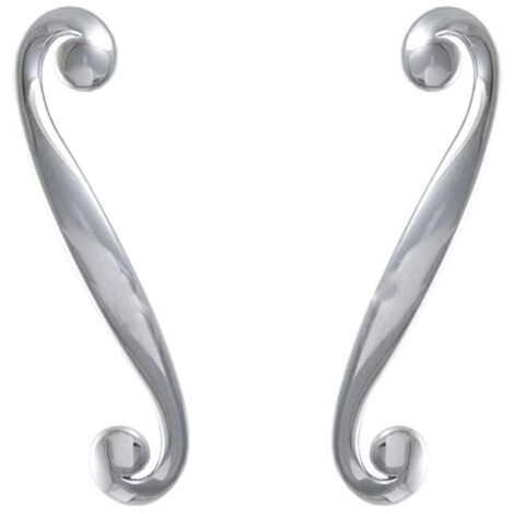Maniglia per mobili in stile moderno linea decor serie 14 Giusti Dx Sx - Cromo lucido Sinistro