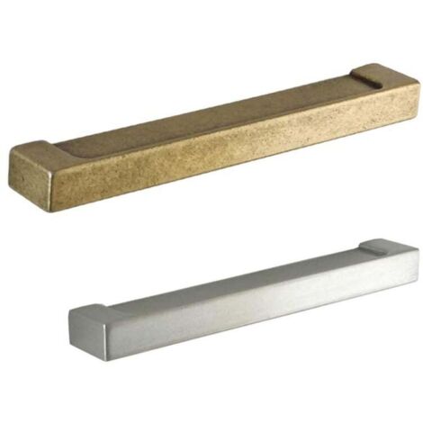 Maniglia per mobili linea decor barra piena serie 108 139x13 Giusti - 128 Verniciato Nichel Satinato