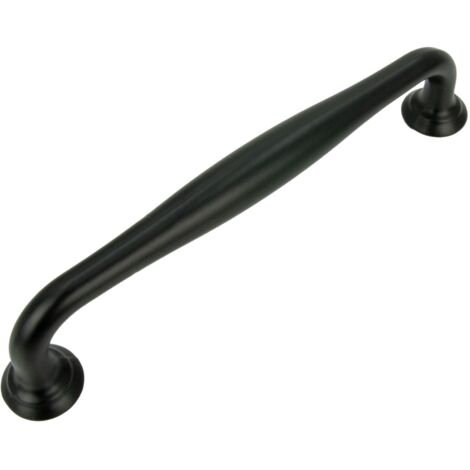 Maniglia per mobili nera 128 mm
