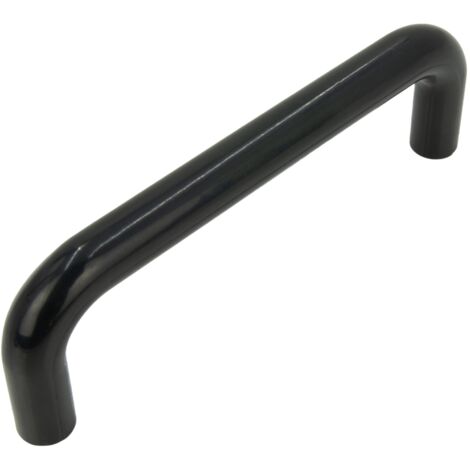 Maniglia per mobili nera 96 mm maniglia in plastica