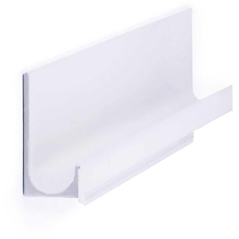 Image of REI - Maniglia per Mobili Stile Contemporaneo In alluminio Finitura bianca Distanza tra i punti: 247 mm Misure 2474316mm Sistema di fissaggio 1 unità
