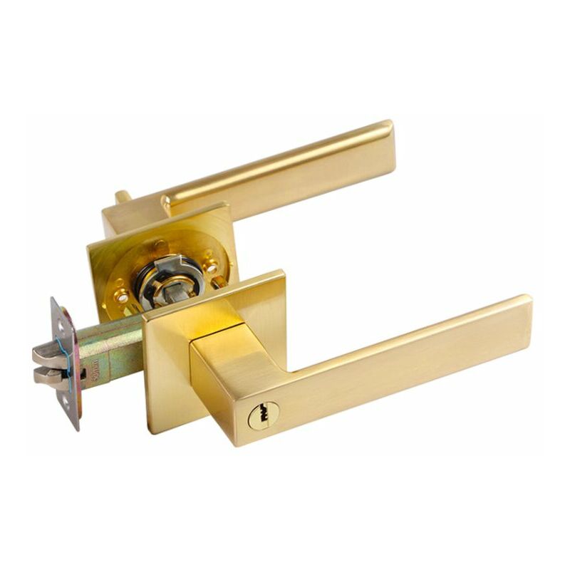 Maniglia per porta con catenaccio monocilindrico