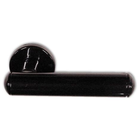 Maniglia per Porta con Rosetta in Resina colore Nero (1 Coppia)