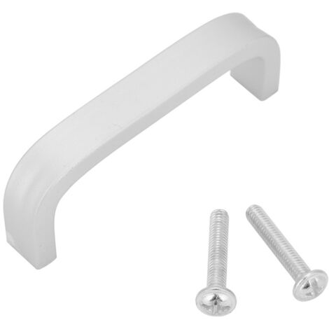 Maniglia per porta di mobili in lega di alluminio argento massiccio, stile semplice (96 mm)